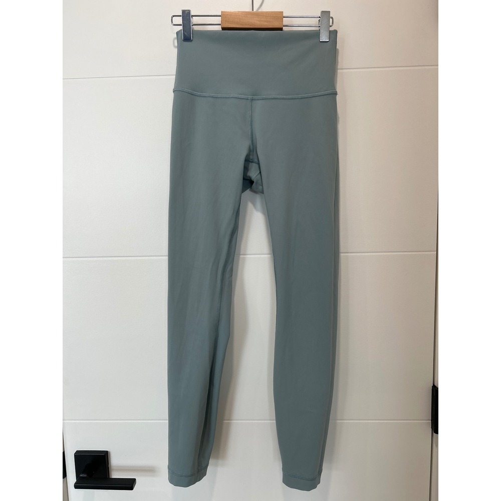 Lululemon Align High-Rise Pant 28 Sage Green Blue Leggings Size 4 LW5CAS